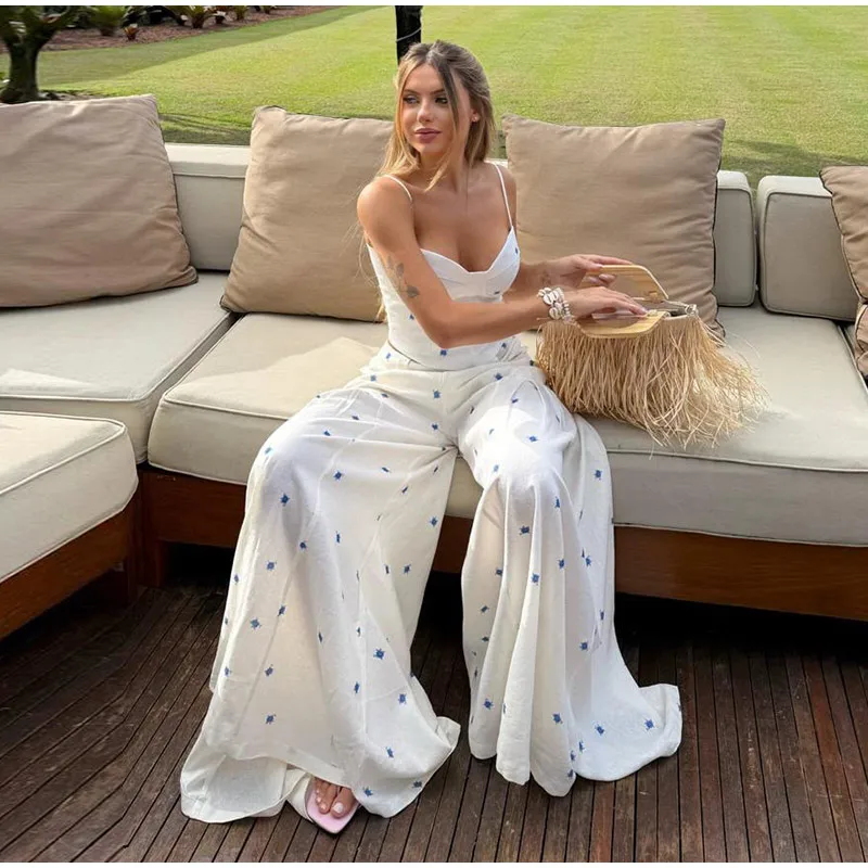 Fashion Denim Two-Piece Outfit Women's V-neck Lace Up Button Cropped Jacket Slit Wide Leg Pants 2026 New Lady Casual Streetwear 17 Sfcb0f8d5027f4190b9ff1baff029c1a3m