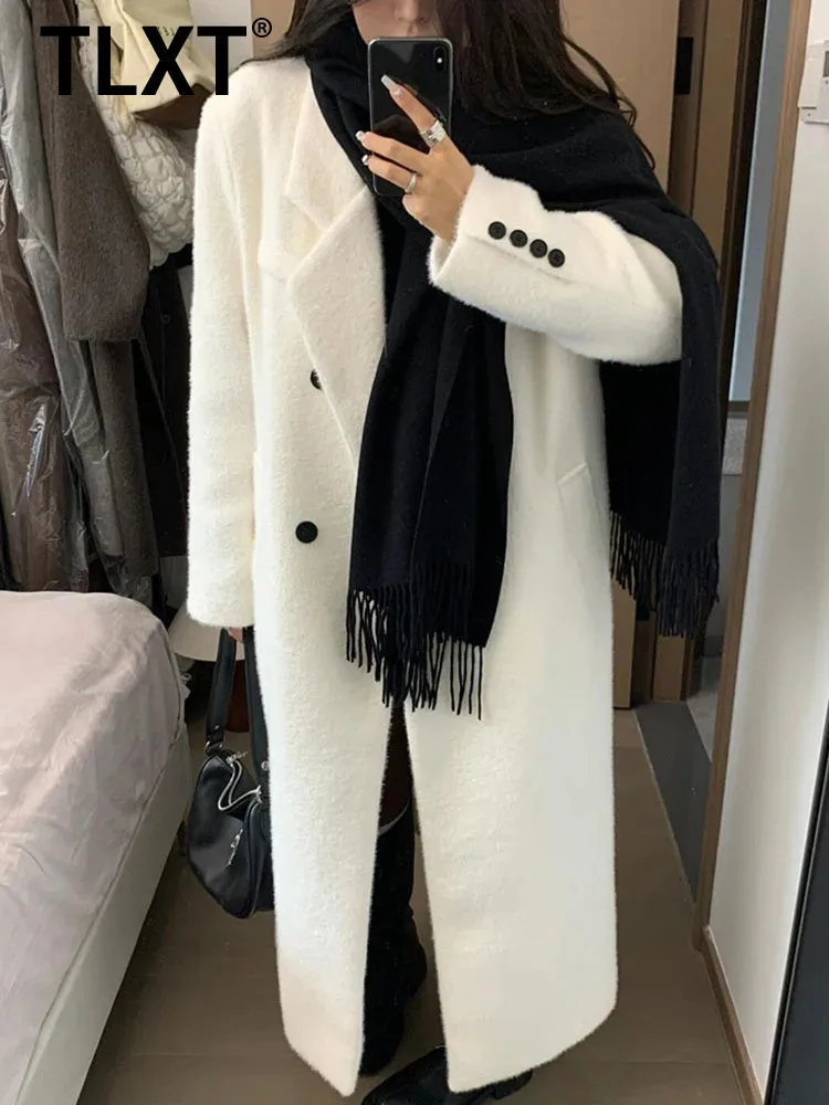 TLXT Elegant Women's Wool Coat Lapel Doubel Brasted Long Sleeve High-end Long Coats Female 2025 Winter New Clothing XK1736
TLXT Elegant Women's Wool Coat Lapel Doubel Brasted Long Sleeve High-end Long Coats Female 2025 Winter New Clothing XK1736