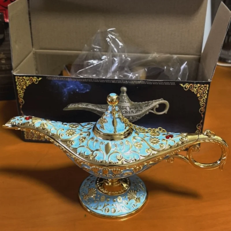 Aladdin Magic Lamp Retro Southeast Asian Craft Luxury Creative Wishing Lamp Russian Style Home Ornament
Aladdin Magic Lamp Retro Southeast Asian Craft Luxury Creative Wishing Lamp Russian Style Home Ornament
