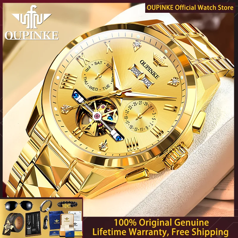 OUPINKE 3240 Flywheel Hollow Men Watch Luxury Automatic Mechanical Watch Waterproof Diamond Tungsten Steel Large Dial Men Watch
OUPINKE 3240 Flywheel Hollow Men Watch Luxury Automatic Mechanical Watch Waterproof Diamond Tungsten Steel Large Dial Men Watch