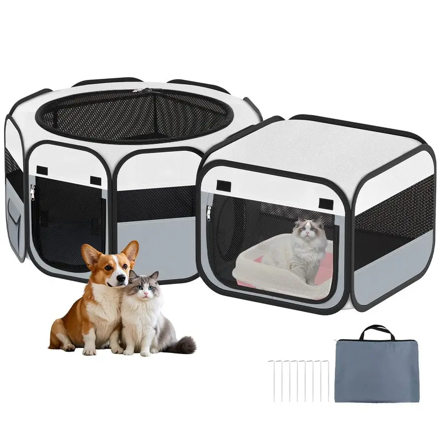 Portable Pet Cat Playpen, Foldable Dog Playpen for Indoor and Outdoor Use, Two in One Pet Playpen for Puppies MediumSized Dogs K
Portable Pet Cat Playpen, Foldable Dog Playpen for Indoor and Outdoor Use, Two in One Pet Playpen for Puppies MediumSized Dogs K