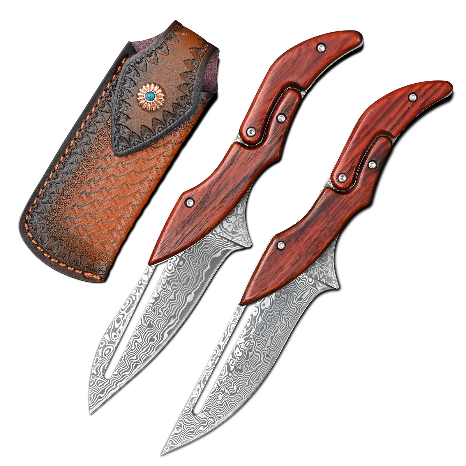 SDOKEDC VG10 Damascus Folding Knife Practical EDC Pocket Tool for Camping Fishing Collection Gift for Men
SDOKEDC VG10 Damascus Folding Knife Practical EDC Pocket Tool for Camping Fishing Collection Gift for Men