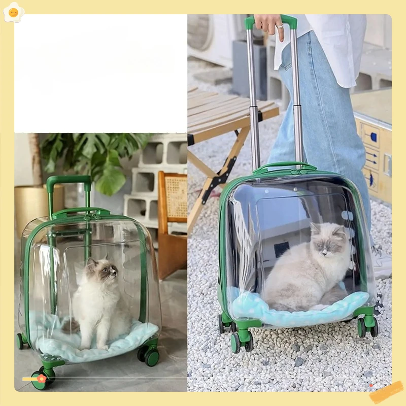 SpacecraftPet Dog Trolley Backpack Case Space Capsule Dogs Cats Wheeled Pet Cart Full Transparent Pet Trolley Tote Bag
SpacecraftPet Dog Trolley Backpack Case Space Capsule Dogs Cats Wheeled Pet Cart Full Transparent Pet Trolley Tote Bag