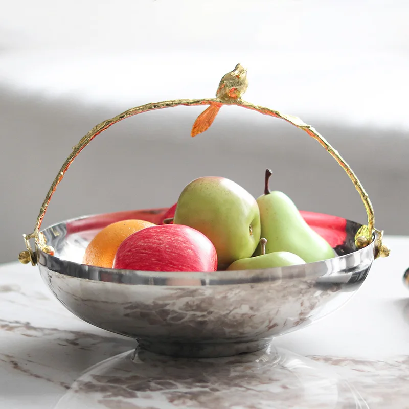 Fruit plate ornaments, home restaurants, art, birds, handles, fruit baskets, snack bowls, hotel homestay accessories
Fruit plate ornaments, home restaurants, art, birds, handles, fruit baskets, snack bowls, hotel homestay accessories