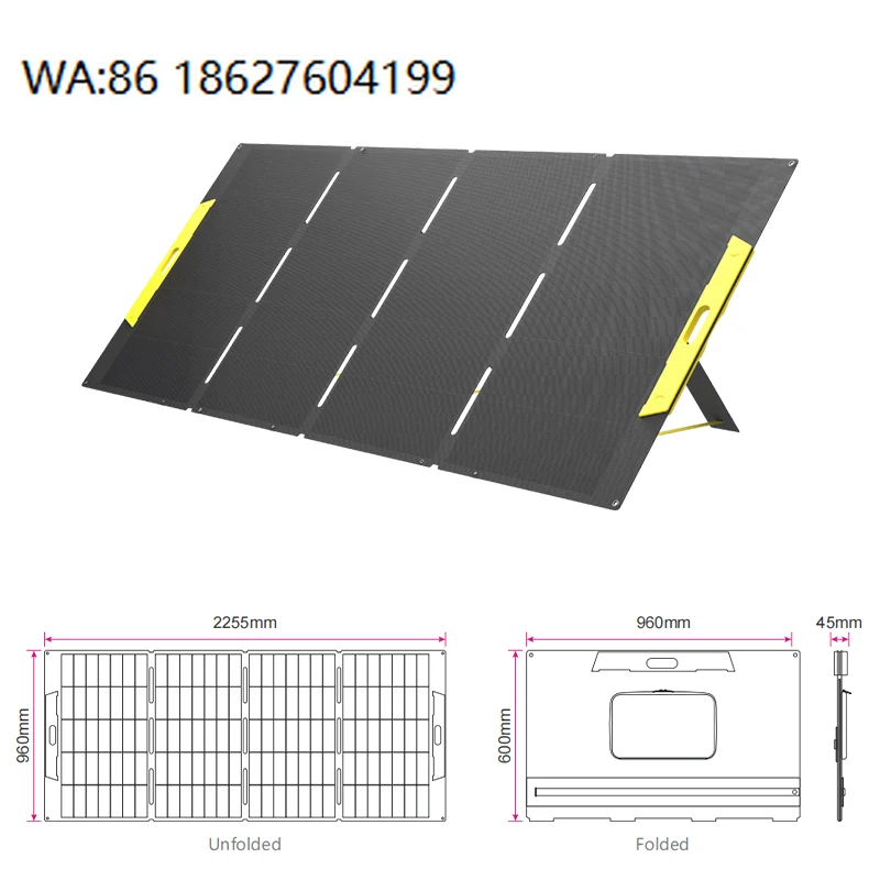 400W High Quality HPBC Cell ETFE Foldable Solar Panel, Lightweight Custom, Wear Resistant Waterproof
400W High Quality HPBC Cell ETFE Foldable Solar Panel, Lightweight Custom, Wear Resistant Waterproof
