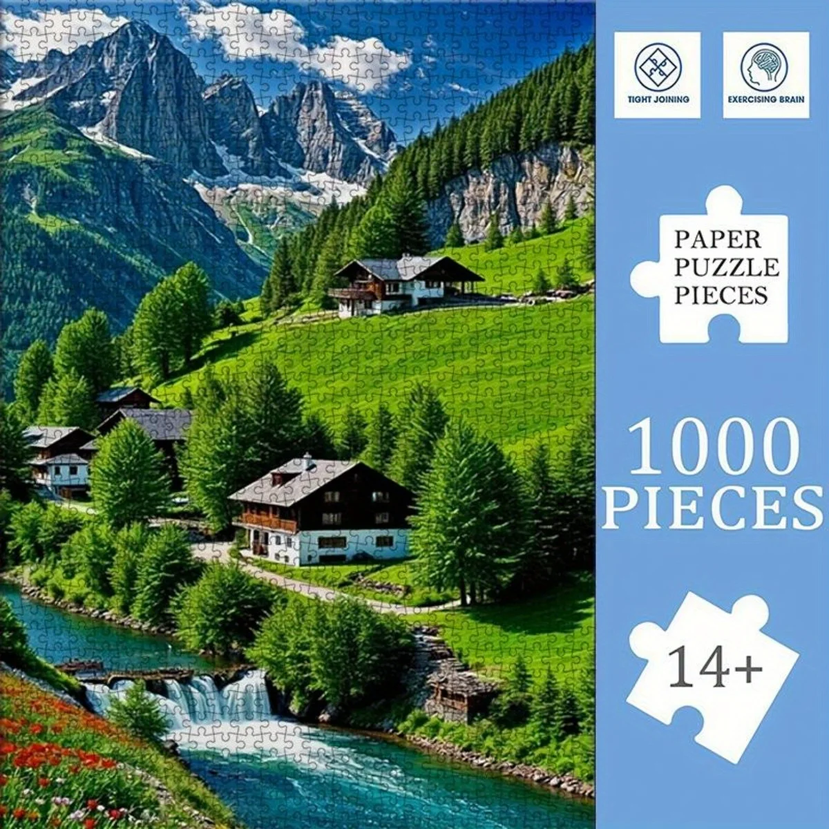1000 шт. пазл Alpine Village подходит для взрослых и подростков — большие 14+ пронумерованных деталей, прочная картонная конструкция с
1000 шт. пазл Alpine Village подходит для взрослых и подростков — большие 14+ пронумерованных деталей, прочная картонная конструкция с