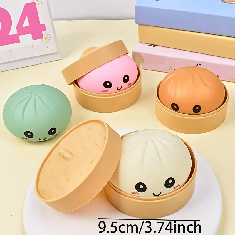 Dumpling Squishies in White, Blue, Pink, And Yellow, Adorable Stress-Relief Toys, Perfect for Bags And Party Giveaways
Dumpling Squishies in White, Blue, Pink, And Yellow, Adorable Stress-Relief Toys, Perfect for Bags And Party Giveaways