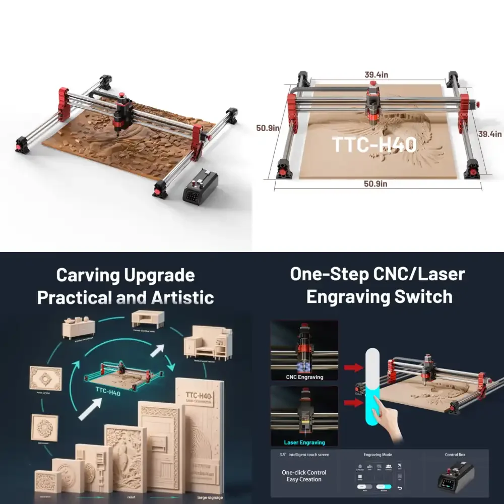 H40 1000*1000MM WORKINGAREA 3020 3040 4060 3/4/5 Axis CNC Milling Engraving Machine MACH3 CNC Router Machine USB 0.05mm
H40 1000*1000MM WORKINGAREA 3020 3040 4060 3/4/5 Axis CNC Milling Engraving Machine MACH3 CNC Router Machine USB 0.05mm