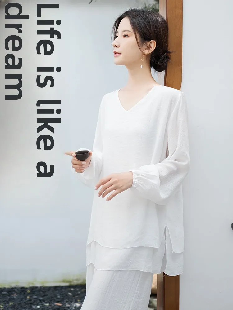 Women's Zen Style Cotton Linen Set Large Size Spring Summer Autumn Temple Buddha Worship Casual Comfortable Fashionable
Women's Zen Style Cotton Linen Set Large Size Spring Summer Autumn Temple Buddha Worship Casual Comfortable Fashionable