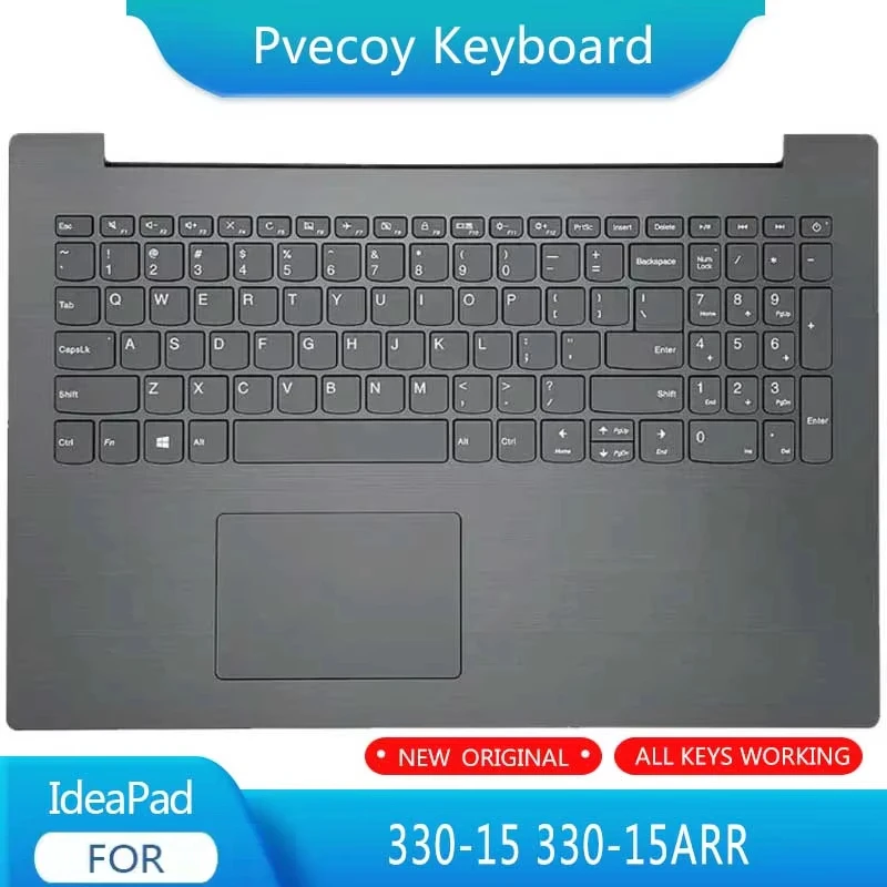 New For IdeaPad 330-15 330-15ARR Laptop Palmrest Case Keyboard US English Version Upper Cover
New For IdeaPad 330-15 330-15ARR Laptop Palmrest Case Keyboard US English Version Upper Cover