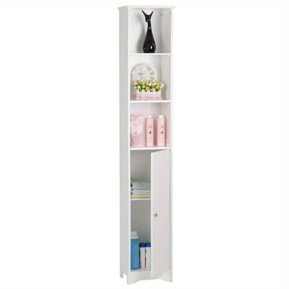 Tall Bathroom Cabinet, Narrow Linen Cabinet Tower, Slim Floor Storage Cabinet with 5 Shelves and Cupboard Space Saving Organizer, White
Tall Bathroom Cabinet, Narrow Linen Cabinet Tower, Slim Floor Storage Cabinet with 5 Shelves and Cupboard Space Saving Organizer, White