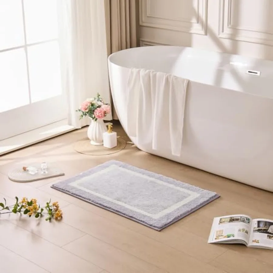 Bath mats for Bathroom Non Slip, Fluffy Absorbent Microfiber Bath mat Washable, Aesthetic Bathroom Rugs, Long Purple Bath mat,
Bath mats for Bathroom Non Slip, Fluffy Absorbent Microfiber Bath mat Washable, Aesthetic Bathroom Rugs, Long Purple Bath mat,