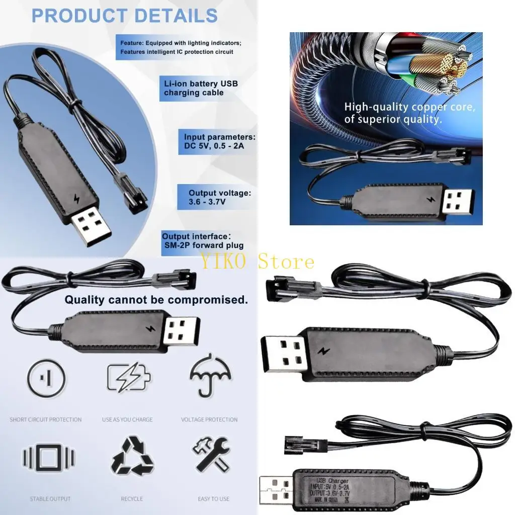 K32C USB Cable for 3.7V Lithiums Battery SM2.0-2P Forward for Car Aircraft Parts Quadcopter Toy Aircraft
K32C USB Cable for 3.7V Lithiums Battery SM2.0-2P Forward for Car Aircraft Parts Quadcopter Toy Aircraft