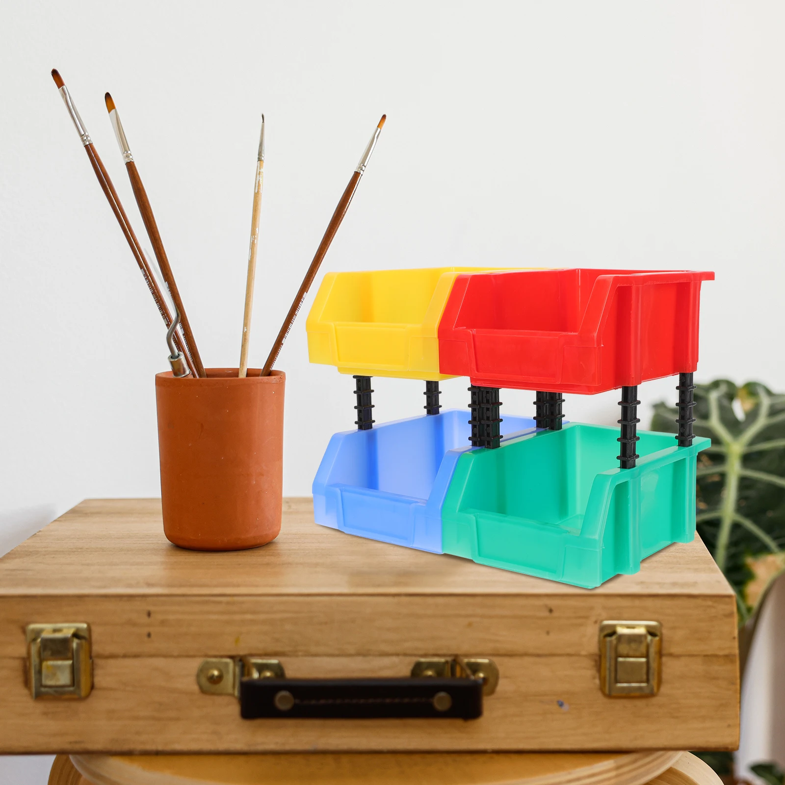 1 set Plastic Box Combination Blue Red Green Yellow Storage Containers Warehouse Bins Nesting Shelf Boxes Component
1 set Plastic Box Combination Blue Red Green Yellow Storage Containers Warehouse Bins Nesting Shelf Boxes Component