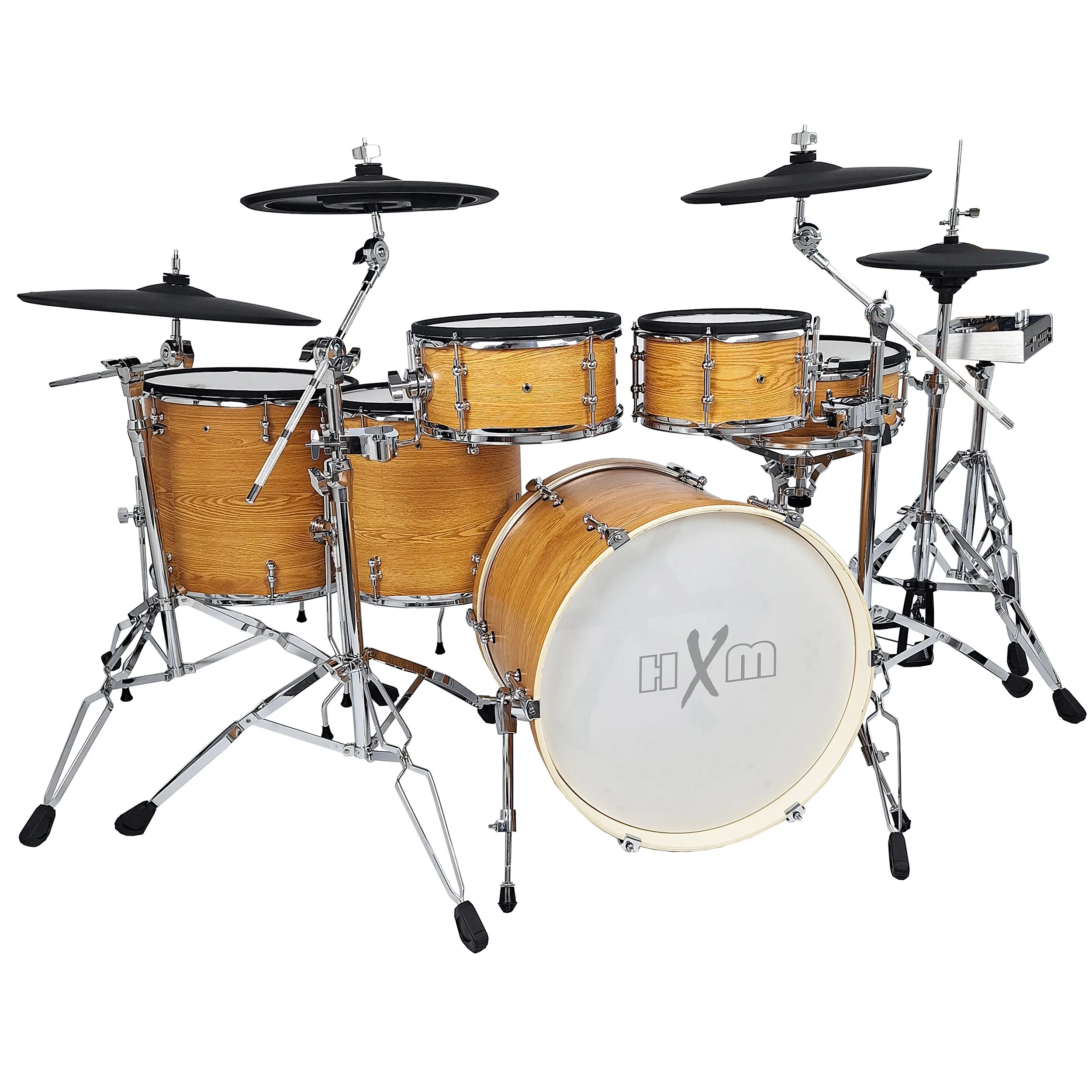 HXM XD-2000D-KM Natural Color Electric Drum Set Rack Tom Attached With Crash Cymbal Stand Electronic Professional Drum Set
HXM XD-2000D-KM Natural Color Electric Drum Set Rack Tom Attached With Crash Cymbal Stand Electronic Professional Drum Set