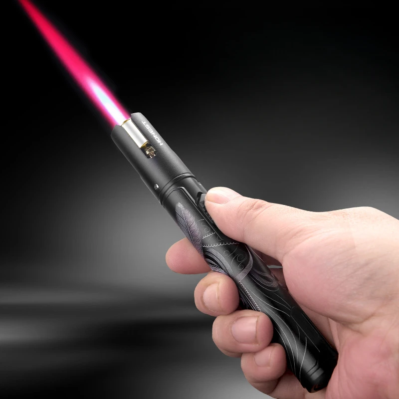 Hot Selling Baicheng New Metal Long Handle Lighter Windproof and Durable Cigar Moxibustion Special Outdoor Kitchen Igniter Gift
Hot Selling Baicheng New Metal Long Handle Lighter Windproof and Durable Cigar Moxibustion Special Outdoor Kitchen Igniter Gift