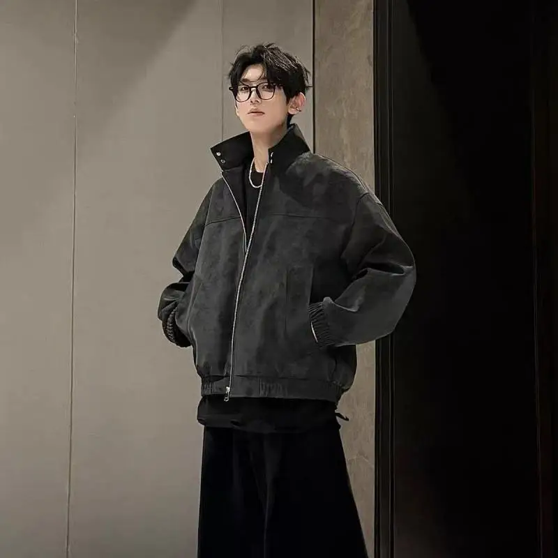 Men's Stand Collar Retro Jacket - Vintage Style Lightweight Coat for Urban Streetwear, Durable Comfortable Spring Autumn Jacket
Men's Stand Collar Retro Jacket - Vintage Style Lightweight Coat for Urban Streetwear, Durable Comfortable Spring Autumn Jacket