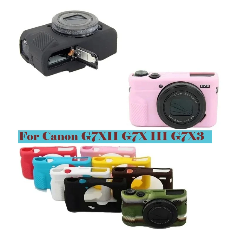 New Camera Silicone Case For Canon G7XII G7XMark 2 G7X3 G7XMark 3 Rubber Protective Body Cover bag Camera Skin
New Camera Silicone Case For Canon G7XII G7XMark 2 G7X3 G7XMark 3 Rubber Protective Body Cover bag Camera Skin