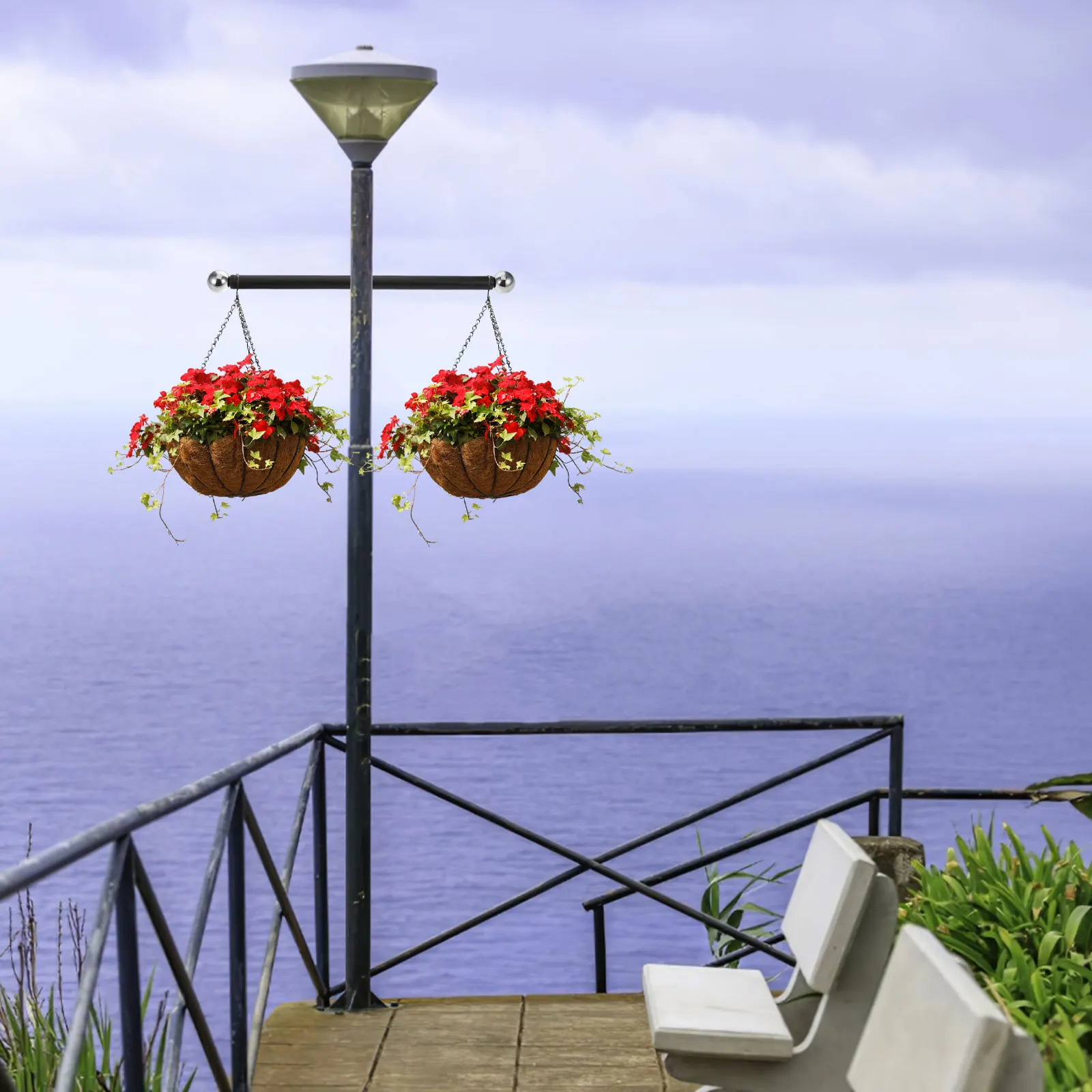 16.51Inch Stainless Steel Cross Arm Ladder Rest For Lamp Post Replacement Outdoor Light Pole Bar Threaded Ball Cap Removable
16.51Inch Stainless Steel Cross Arm Ladder Rest For Lamp Post Replacement Outdoor Light Pole Bar Threaded Ball Cap Removable