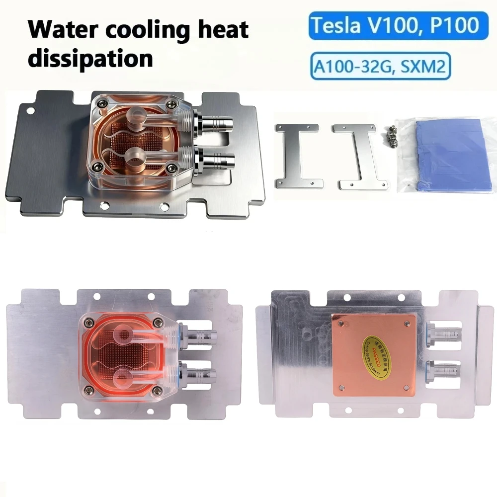 Nvidia Tesla V100 P100 A100-32G SXM2-блок охлаждения для охладителя, фиолетовый, медный, с водяным охлаждением, графический процессор, рассеивание тепла, радиатор для охлаждения воды
Nvidia Tesla V100 P100 A100-32G SXM2-блок охлаждения для охладителя, фиолетовый, медный, с водяным охлаждением, графический процессор, рассеивание тепла, радиатор для охлаждения воды