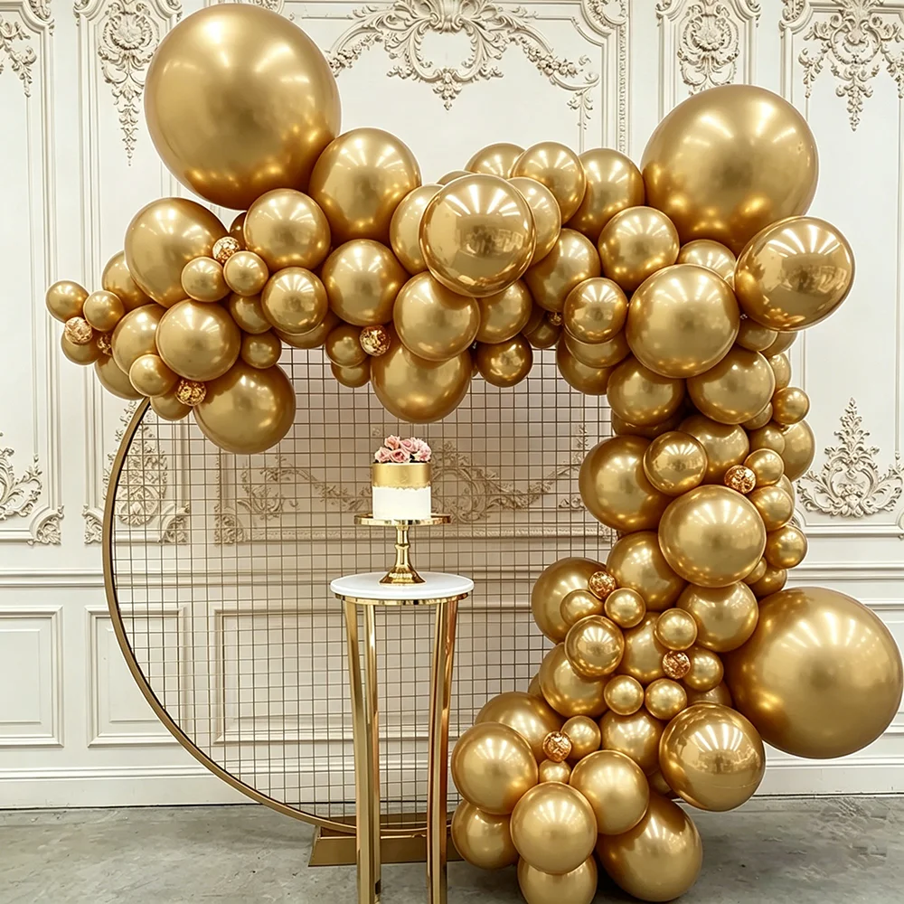 114Pcs 5-18inch Metallic Chrome Balloon Garland Arch Kit Gold Silver Latex Balloons for Wedding Birthday Baby Shower Party Decor
114Pcs 5-18inch Metallic Chrome Balloon Garland Arch Kit Gold Silver Latex Balloons for Wedding Birthday Baby Shower Party Decor
