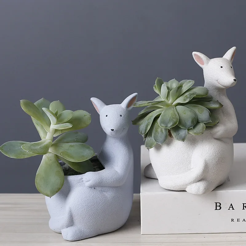 Cute Cartoon Ceramic Flower Pot Vase Kangaroo Cactus Potted Succulent Pot Flowerpot Plant Accessories Garden Planting Vase
Cute Cartoon Ceramic Flower Pot Vase Kangaroo Cactus Potted Succulent Pot Flowerpot Plant Accessories Garden Planting Vase