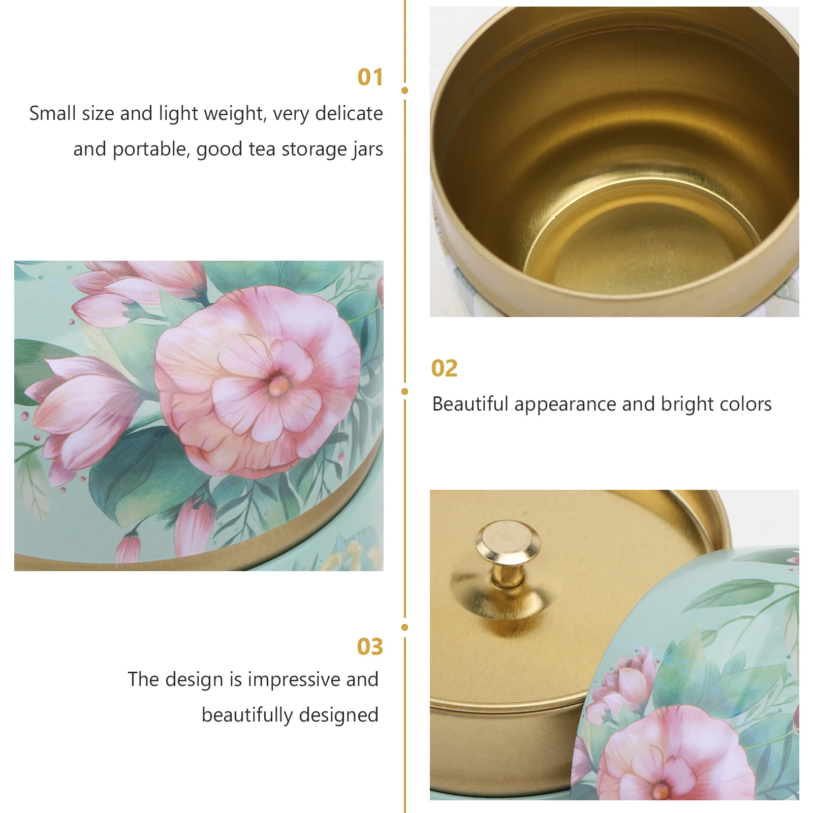 2 Pcs Tea Tin Can Candy Jars Creative Canister Food Storage Canisters Decorative Cans Round Sealed Tinplate
2 Pcs Tea Tin Can Candy Jars Creative Canister Food Storage Canisters Decorative Cans Round Sealed Tinplate