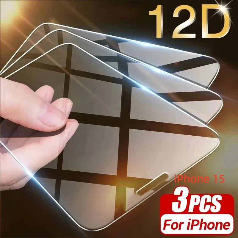 3 шт. защитного стекла HD из закаленного стекла для экрана iPhone 15
3 шт. защитного стекла HD из закаленного стекла для экрана iPhone 15