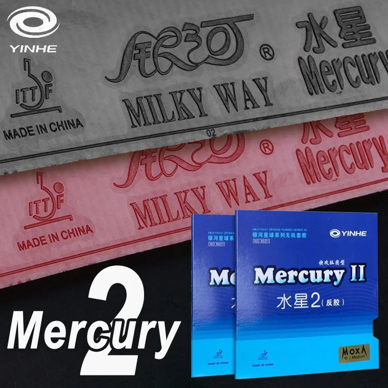 YINHE MERCURY 2 Table Tennis Rubber Chinese Sticky Ping Pong Rubber Sheet for Entry Level
YINHE MERCURY 2 Table Tennis Rubber Chinese Sticky Ping Pong Rubber Sheet for Entry Level