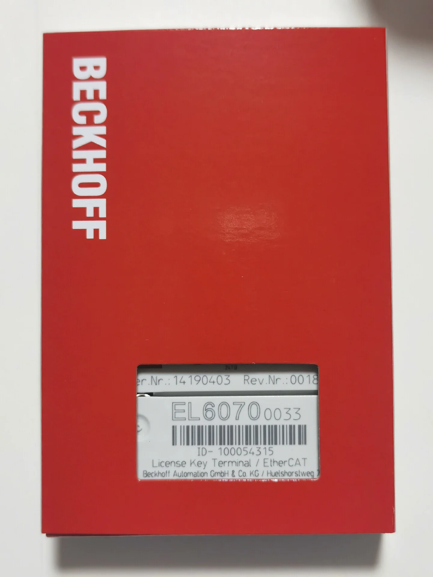 New Beckhoff Infinite Axis EL6070-0033
New Beckhoff Infinite Axis EL6070-0033