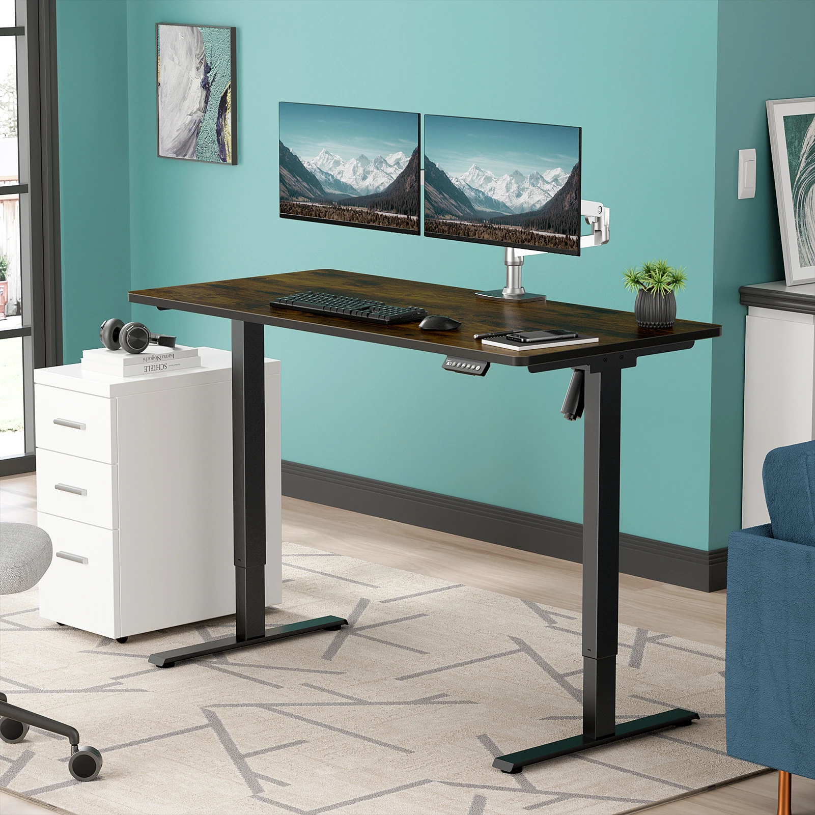 VVENACE S1 Standing Desk Height Adjustable Desk for Home Office (Black Frame, 48" x 24" One-Piece Top) 
VVENACE S1 Standing Desk Height Adjustable Desk for Home Office (Black Frame, 48" x 24" One-Piece Top)