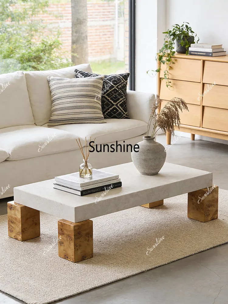 Medieval style homestay villa living room rectangular tree tumor coffee table high sense
Medieval style homestay villa living room rectangular tree tumor coffee table high sense