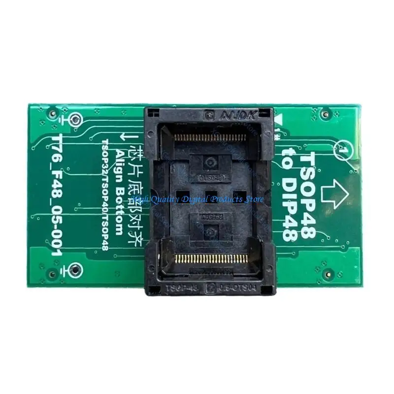 U2JE Precise TSOP32/40/48 to ZIF DIP48 Chip Programming Adapter T76_F48_05-001 For T76 Programmer Tool
U2JE Precise TSOP32/40/48 to ZIF DIP48 Chip Programming Adapter T76_F48_05-001 For T76 Programmer Tool