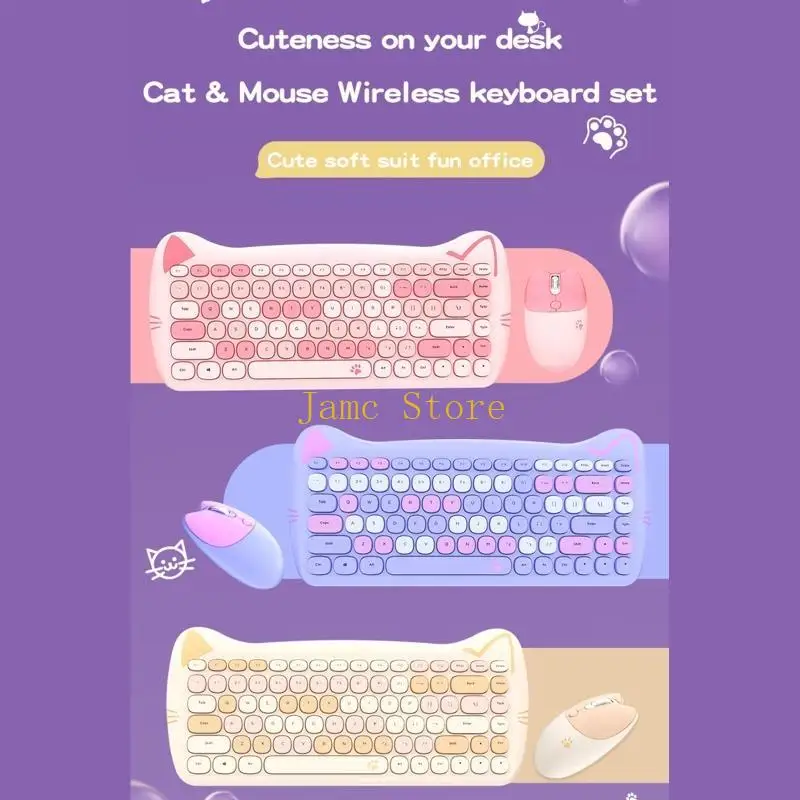 LX0B 2.4G Wireless Keyboard Mouse Combo 84 Keys Membrane Keyboard Ergonomic Mouse 1600DPI Mouse Mice for Computer Laptop
LX0B 2.4G Wireless Keyboard Mouse Combo 84 Keys Membrane Keyboard Ergonomic Mouse 1600DPI Mouse Mice for Computer Laptop