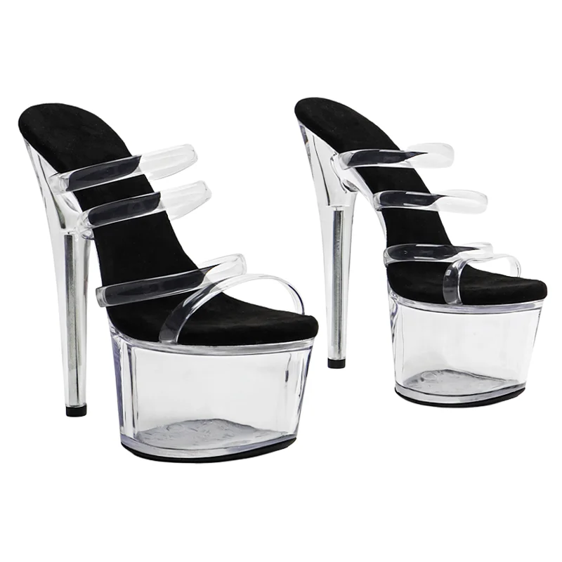 Leecabe 17CM/7Inch Clear PVC party Slippers sandals Trendy fashion clear Platform High Heels stripper heel Pole Dancing Shoes
Leecabe 17CM/7Inch Clear PVC party Slippers sandals Trendy fashion clear Platform High Heels stripper heel Pole Dancing Shoes