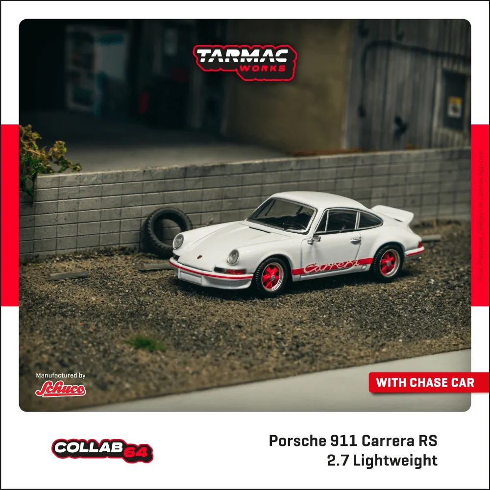 Tarmac Works x Schuco Collab64 1:64 Porsche 911 Carrera RS 2.7 Lightweight White/Red Diecast Car Model In Stock Ready To Ship
Tarmac Works x Schuco Collab64 1:64 Porsche 911 Carrera RS 2.7 Lightweight White/Red Diecast Car Model In Stock Ready To Ship