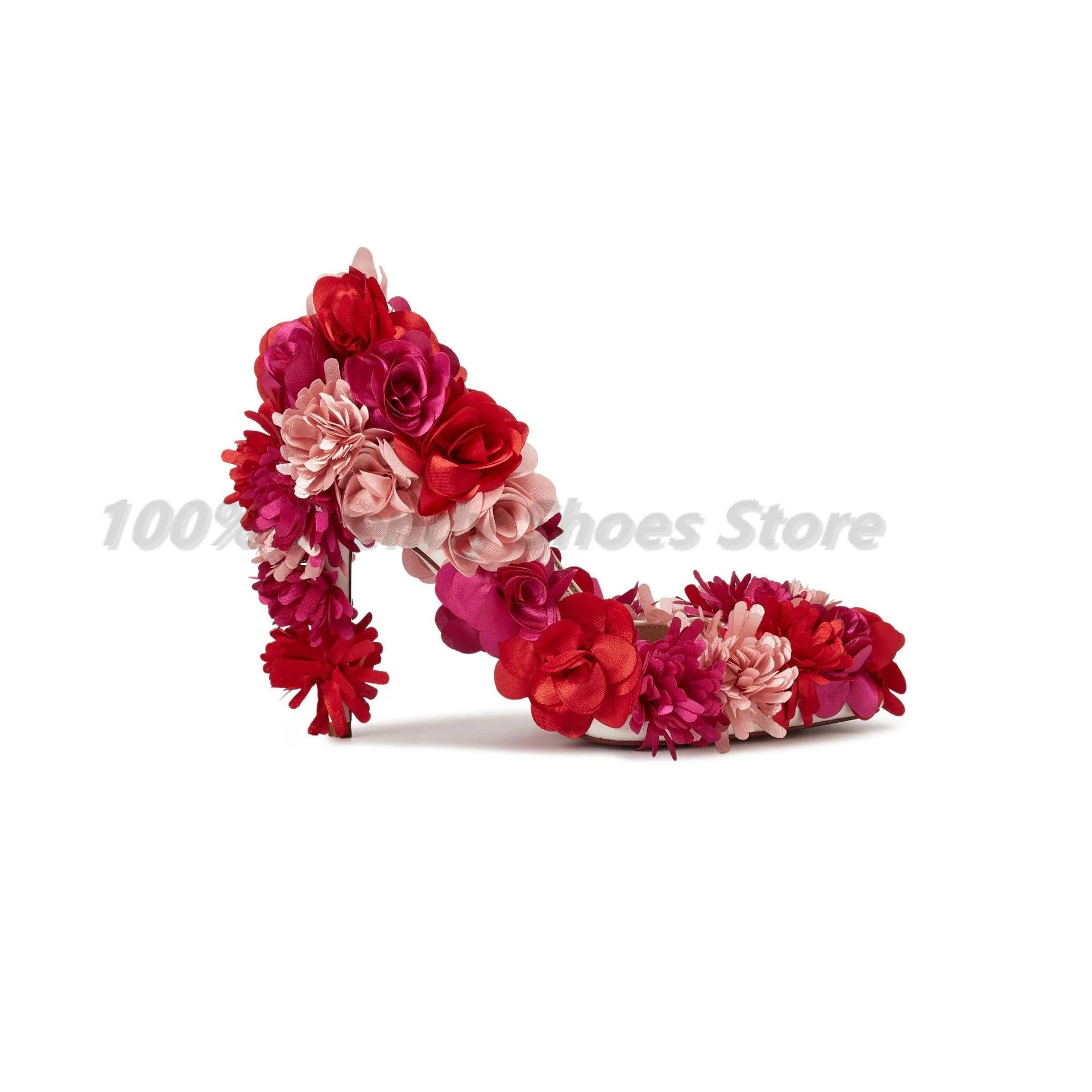 Handmade Flower Inlaid Design Women's Shoes Wedding Shoes Pointed Shallow Mouth Single Shoe Slim Heel Plus Size Bridal Shoes
Handmade Flower Inlaid Design Women's Shoes Wedding Shoes Pointed Shallow Mouth Single Shoe Slim Heel Plus Size Bridal Shoes