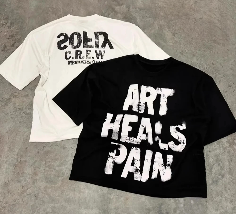 Уличная одежда Y2K, новые топы в стиле Харадзюку, хип-хоп, буквенный графический принт, с коротким рукавом, готическая хлопковая футболка большого размера, мужская женская одежда
Уличная одежда Y2K, новые топы в стиле Харадзюку, хип-хоп, буквенный графический принт, с коротким рукавом, готическая хлопковая футболка большого размера, мужская женская одежда