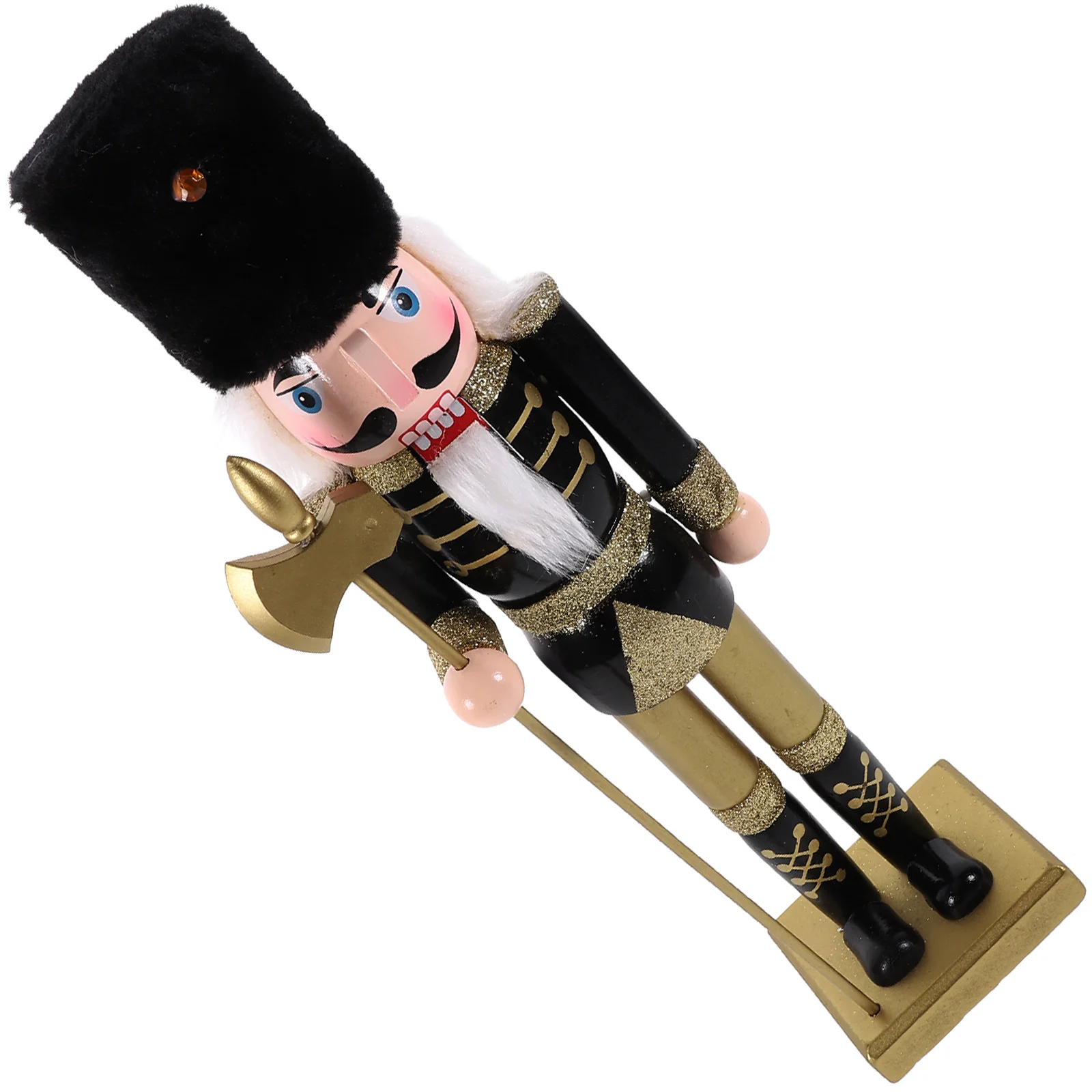 Black Gold Christmas Nutcracker Soldier Puppet 38CM Wood Figurine Home Decor Xmas Gift Desktop nament Party Favor
Black Gold Christmas Nutcracker Soldier Puppet 38CM Wood Figurine Home Decor Xmas Gift Desktop nament Party Favor