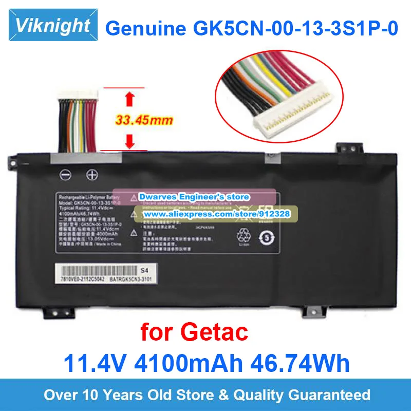 Подлинный аккумулятор GK5CN-00-13-3S1P-0 11,4 В 4100 мАч для XMG Neo 17 F117-B Z7M-CT7GS Z7M-KP7GZ Erazer X6805 Evoo EG-LP4-BK X9Ti X8Ti
Подлинный аккумулятор GK5CN-00-13-3S1P-0 11,4 В 4100 мАч для XMG Neo 17 F117-B Z7M-CT7GS Z7M-KP7GZ Erazer X6805 Evoo EG-LP4-BK X9Ti X8Ti