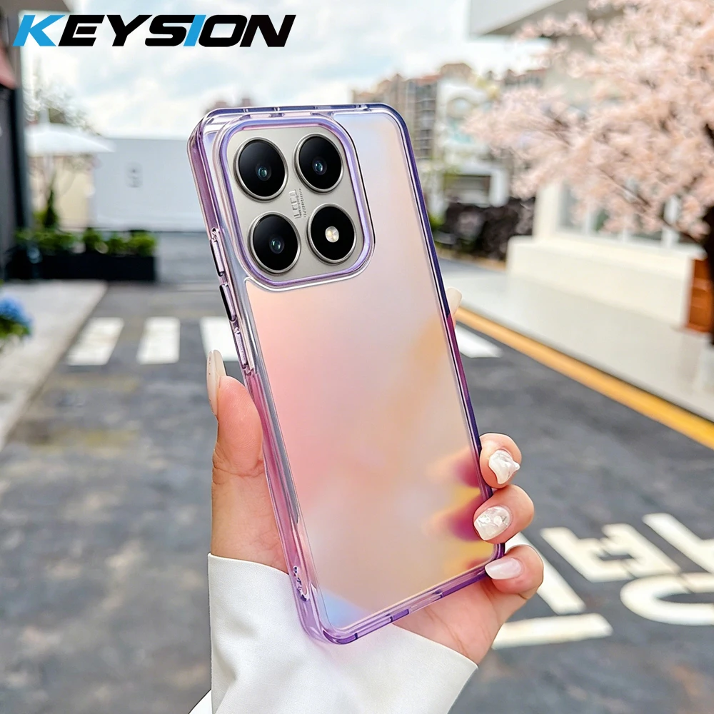 Модный чехол KEYSION с лазерным градиентом и цветным дизайном для Xiaomi 14T 14T Pro 5G, мягкий противоударный чехол из ТПУ+ПК для Xiaomi 14T 5G
Модный чехол KEYSION с лазерным градиентом и цветным дизайном для Xiaomi 14T 14T Pro 5G, мягкий противоударный чехол из ТПУ+ПК для Xiaomi 14T 5G