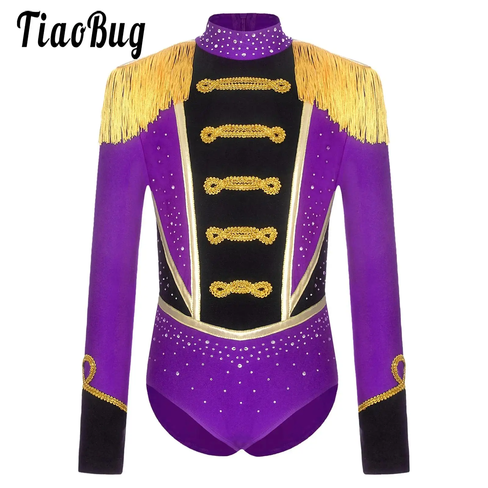 Kids Girls Circus Ringmaster Showman Majorette Dress-up Tassel Leotards Bodysuits for Halloween Party Lion Tamer Cosplay Costume
Kids Girls Circus Ringmaster Showman Majorette Dress-up Tassel Leotards Bodysuits for Halloween Party Lion Tamer Cosplay Costume
