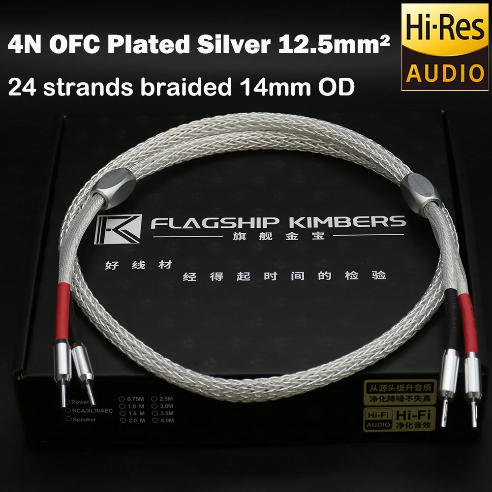 One Pair Speaker Cable Hi-end 12TC Oxygen Free Copper HiFi Audio Cable 24 Core Braided Audio Amplifier Connection Cables
One Pair Speaker Cable Hi-end 12TC Oxygen Free Copper HiFi Audio Cable 24 Core Braided Audio Amplifier Connection Cables