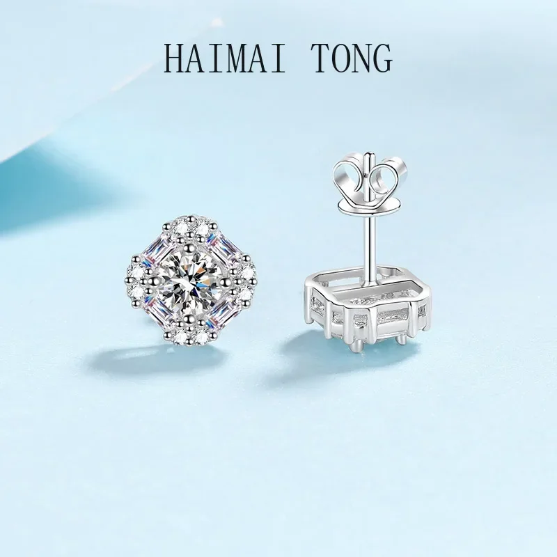 Quality PT950 Platinum Earrings 1.47Carat Moissanite D Color Sparkling Diamond Stud Earrings for Women Wedding Square Jewelry
Quality PT950 Platinum Earrings 1.47Carat Moissanite D Color Sparkling Diamond Stud Earrings for Women Wedding Square Jewelry