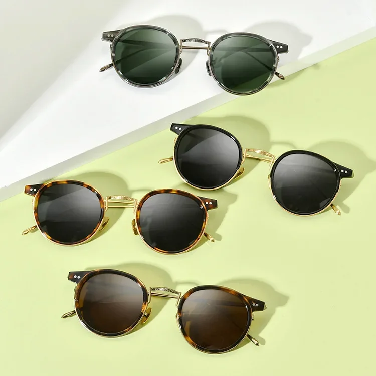 Fashion Round Sunglasses for Men Top Quality Titanium Ultra Light Glasses Women Trendy Outdoor UV400 Sun Protection SUN GLASSES
Fashion Round Sunglasses for Men Top Quality Titanium Ultra Light Glasses Women Trendy Outdoor UV400 Sun Protection SUN GLASSES