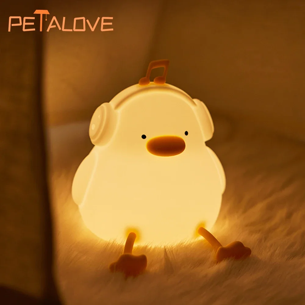 NEW LED Night Lights Duck Silicone Nightlight USB Rechargeable Lamp Cute Bedside Decor for Boys Girls Birthday Christmas Gift
NEW LED Night Lights Duck Silicone Nightlight USB Rechargeable Lamp Cute Bedside Decor for Boys Girls Birthday Christmas Gift