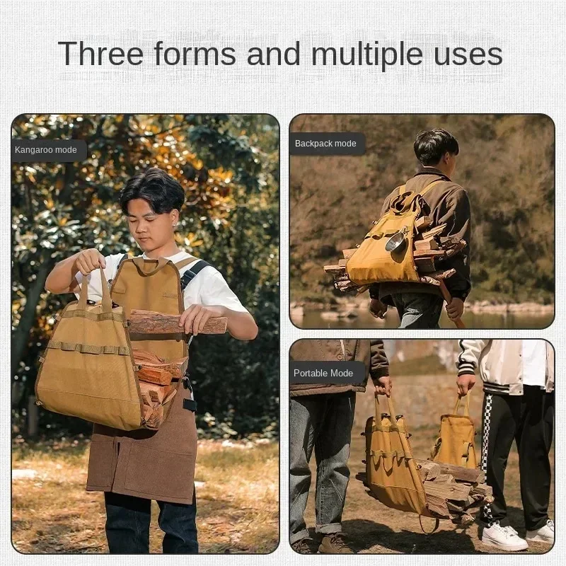 Multifunctional Handheld Miscellaneous Bag Outdoor Firewood Bag Storage Bag Camping Firewood Storage Tools
Multifunctional Handheld Miscellaneous Bag Outdoor Firewood Bag Storage Bag Camping Firewood Storage Tools
