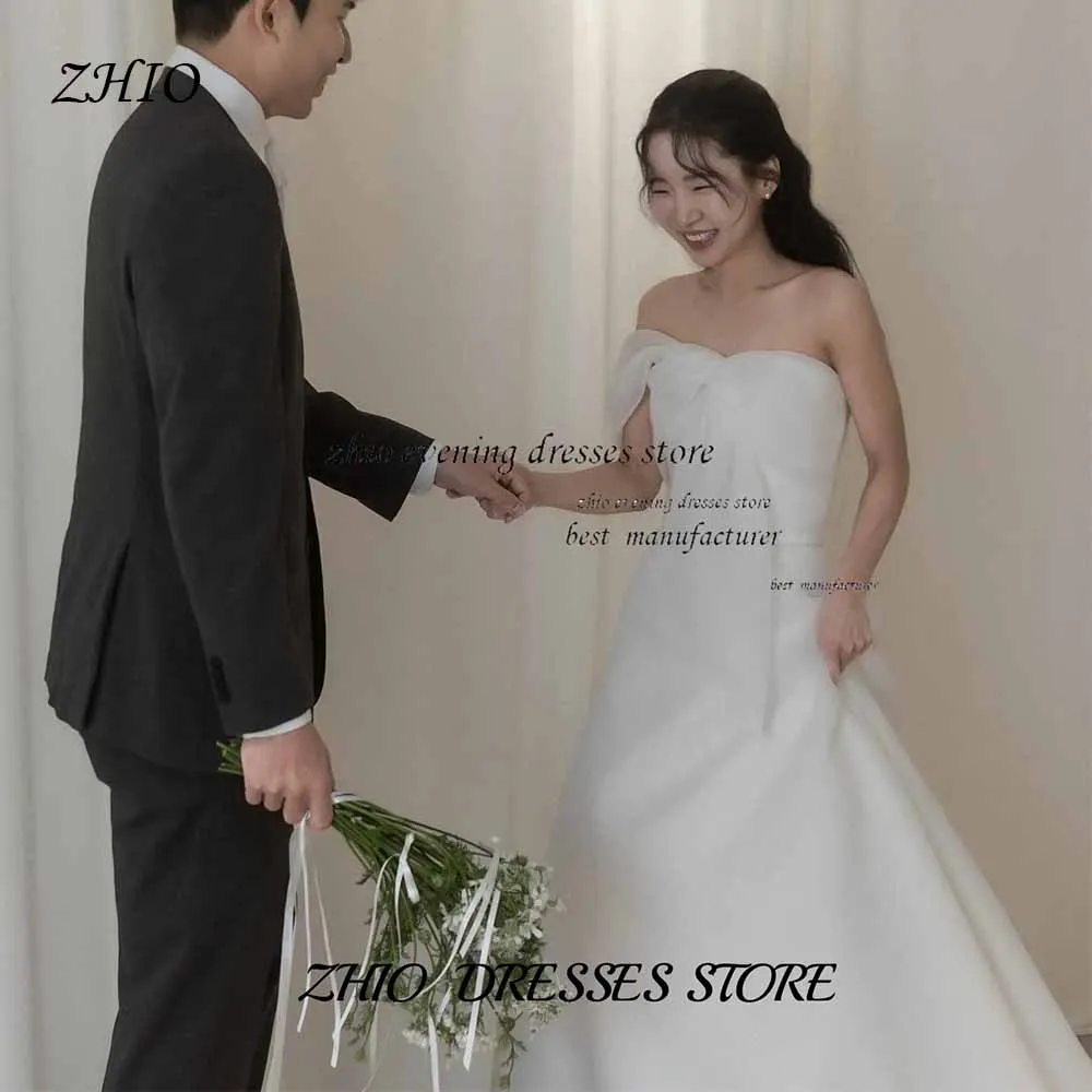 ZHIO Elegant Ivory One Shoulder A-Line Korean Wedding Organza Strapless Customized Corset Engagement Bridal Party Dresses
ZHIO Elegant Ivory One Shoulder A-Line Korean Wedding Organza Strapless Customized Corset Engagement Bridal Party Dresses