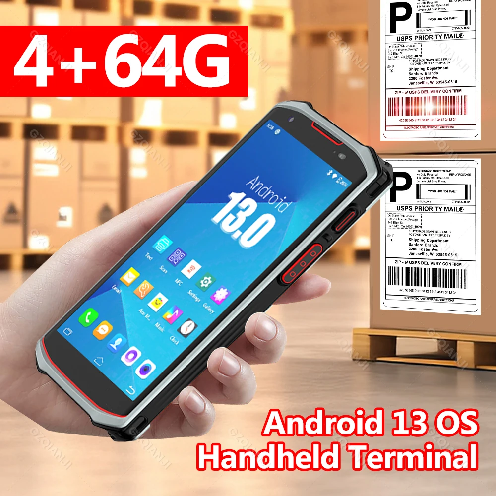 Android 13 4 грамма 64 грамма КПК портативный терминал Wi-Fi NFC 1D 2D QR сканер штрих-кода считыватель прочное устройство для считывания этикеток
Android 13 4 грамма 64 грамма КПК портативный терминал Wi-Fi NFC 1D 2D QR сканер штрих-кода считыватель прочное устройство для считывания этикеток