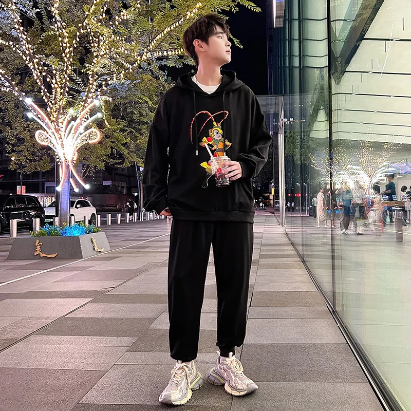 Ele American Retro Embroidered Hoodie Sweatirt for Men Spring Autumn Casual Sportswear Set for Teenagers
Ele American Retro Embroidered Hoodie Sweatirt for Men Spring Autumn Casual Sportswear Set for Teenagers